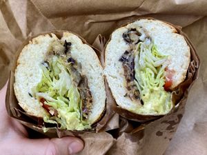 Avocado and artichoke sandwich   at Cafe 53 in Chicago