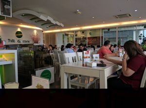 Inside the restaurant. Pretty big shop, a lot of tables at The Garden Restaurant - Krystal Point in Penang