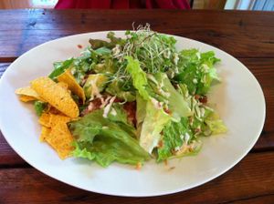 Vegan taco rice at Cafe Sora in Jogasaki
