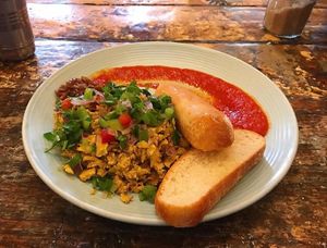 Tofu scramble  at Lentil As Anything - Abbotsford Convent in Abbotsford