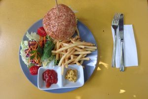 Burger at Veganka in Ankara