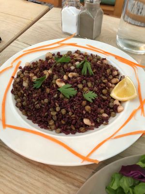 Salad at Veganka in Ankara