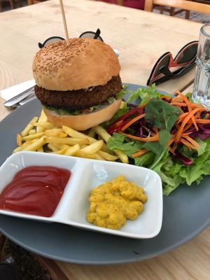 Burger at Veganka in Ankara