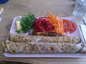 'Vegan Lahmacun' at Veganka in Ankara