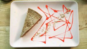 Cheesecake at Veganka in Ankara