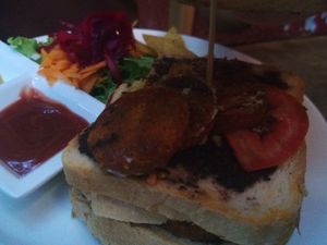 Sucuklu Sicak Sandvic at Veganka in Ankara