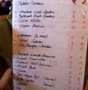 Daily Menu at Veganka in Ankara