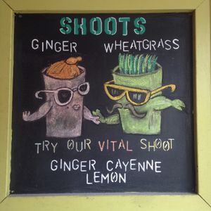 creative decor  at Juice and Java in Miami Beach