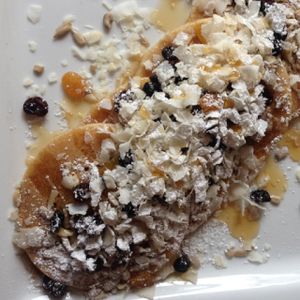 power pancakes at Juice and Java in Miami Beach