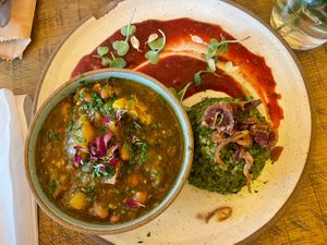 Special of the day. Vegetable stew  at Org Bistro in Rio De Janeiro