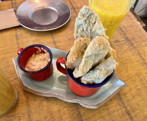 Peixinho with mayonnaise  at Org Bistro in Rio De Janeiro