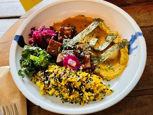 Oriental bowl. Delicious. at Org Bistro in Rio De Janeiro