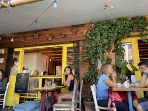 To-go window  at Org Bistro in Rio De Janeiro