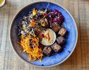 Tempeh bowl.  at Org Bistro in Rio De Janeiro