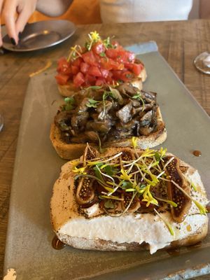 Bruschettas  at Org Bistro in Rio De Janeiro
