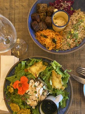 Our two dishes  at Org Bistro in Rio De Janeiro