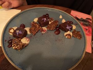 Valentine’s chocolate plate  at Org Bistro in Rio De Janeiro