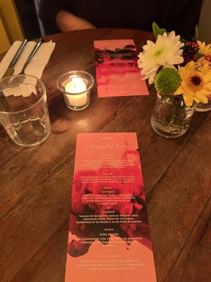 Valentine’s mood  at Org Bistro in Rio De Janeiro