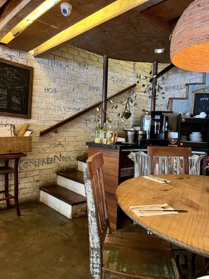 Stairs to the bathroom  at Org Bistro in Rio De Janeiro