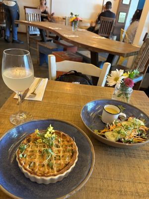 Quiche with Garden Saladd  at Org Bistro in Rio De Janeiro