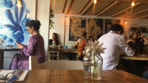 cute interior at Org Bistro in Rio De Janeiro