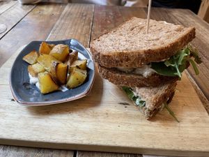 Sandwich de berenjena  at The Juice House in Barcelona
