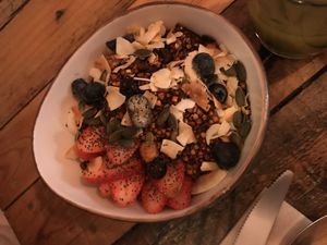 Acai bowl  at The Juice House in Barcelona