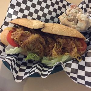spaghetti squash sandwich at BBQ4Life in Boise