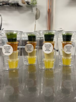 Grand slam wellness shots! at 24/7 Juice Bar in Canton