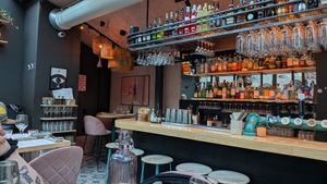 Inside with glass roof at Kaifo in Gothenburg