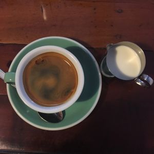 hazelnut milk!  at Misters in Auckland