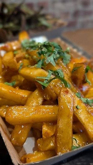 Masala fries at Urban Tadka in Worthing