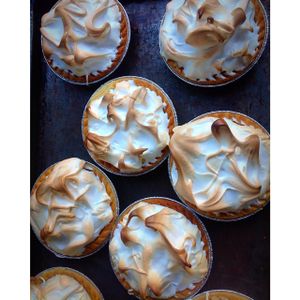 lemon Meringue Pies at The Crabapple Cafe in Brackendale
