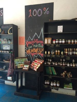 store with fresh sustainable produce, coffee, jams, hot sauce, soaps, and more!!!  at El Departmento de la Comida in San Juan
