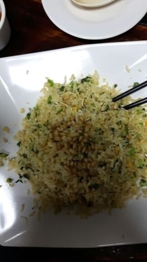 Rice with vegetables and egg at Veggie Macau in Macau