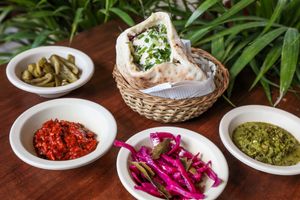 Pita Falafel at Falafel Nessya in Playa Del Carmen