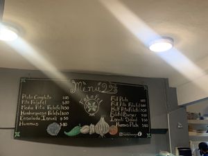 Menu  at Falafel Nessya in Playa Del Carmen