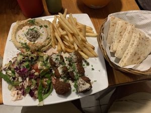 Vegan Plate  at Falafel Nessya in Playa Del Carmen