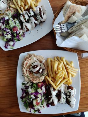 Everything is vegan!! 🤩 And delicious, quick and served with a smile.  Love it ! at Falafel Nessya in Playa Del Carmen