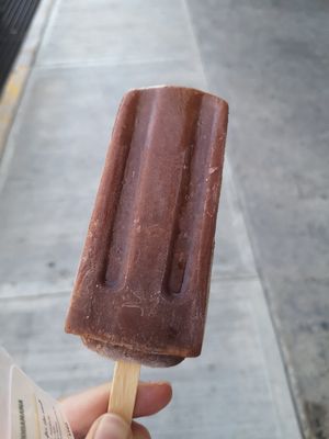 Chocolate banana popsicle at Falafel Nessya in Playa Del Carmen