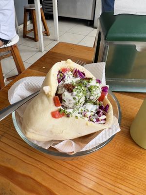 Pita  at Falafel Nessya in Playa Del Carmen