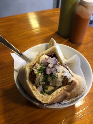   at Falafel Nessya in Playa Del Carmen