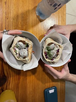 Pita falafel   at Falafel Nessya in Playa Del Carmen
