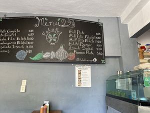 Menu  at Falafel Nessya in Playa Del Carmen
