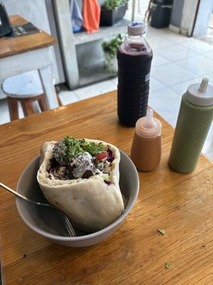   at Falafel Nessya in Playa Del Carmen