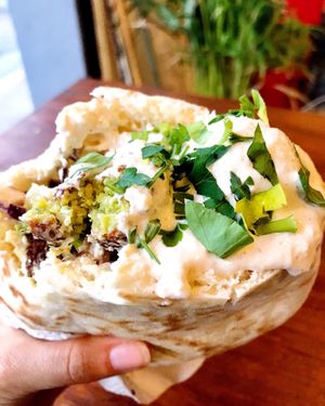 Vegan falafel  at Falafel Nessya in Playa Del Carmen