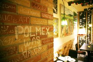 :) at Olive Tree Hummus Original in Budapest