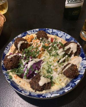 Falafel Salad  at Olive Tree Hummus Original in Budapest