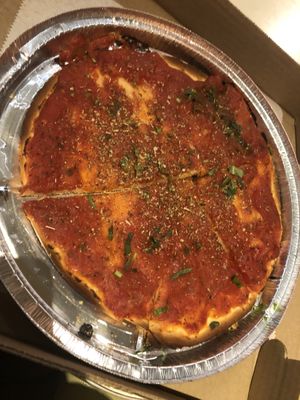 Vegan and gluten free wow thank you   at Skinnypizza in Roslyn Heights