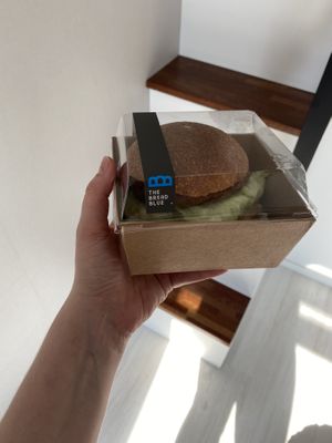 Vegan burger at The Bread Blue - Nogosan in Seoul